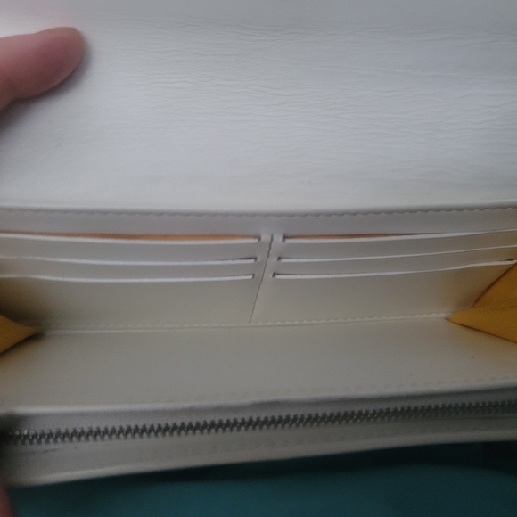 GOYARD White APM Varenne Long Wallet with Cross body Chain/Strap +Box Authentic - Picture 7 of 16